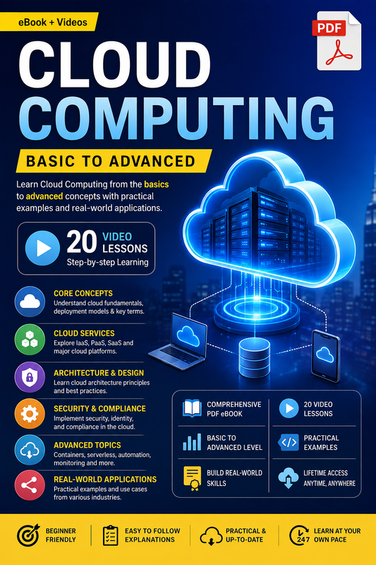 Cloud Computing: Basic to Advanced – eBook pdf file + 20 Video Lessons access
